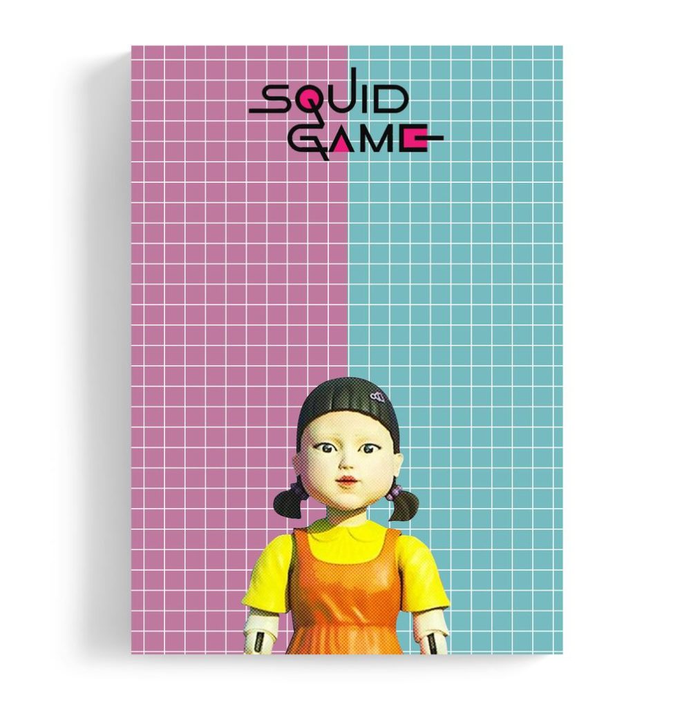 Notes Squid Game Lalka Zielone Czerwone — zdjęcie 1