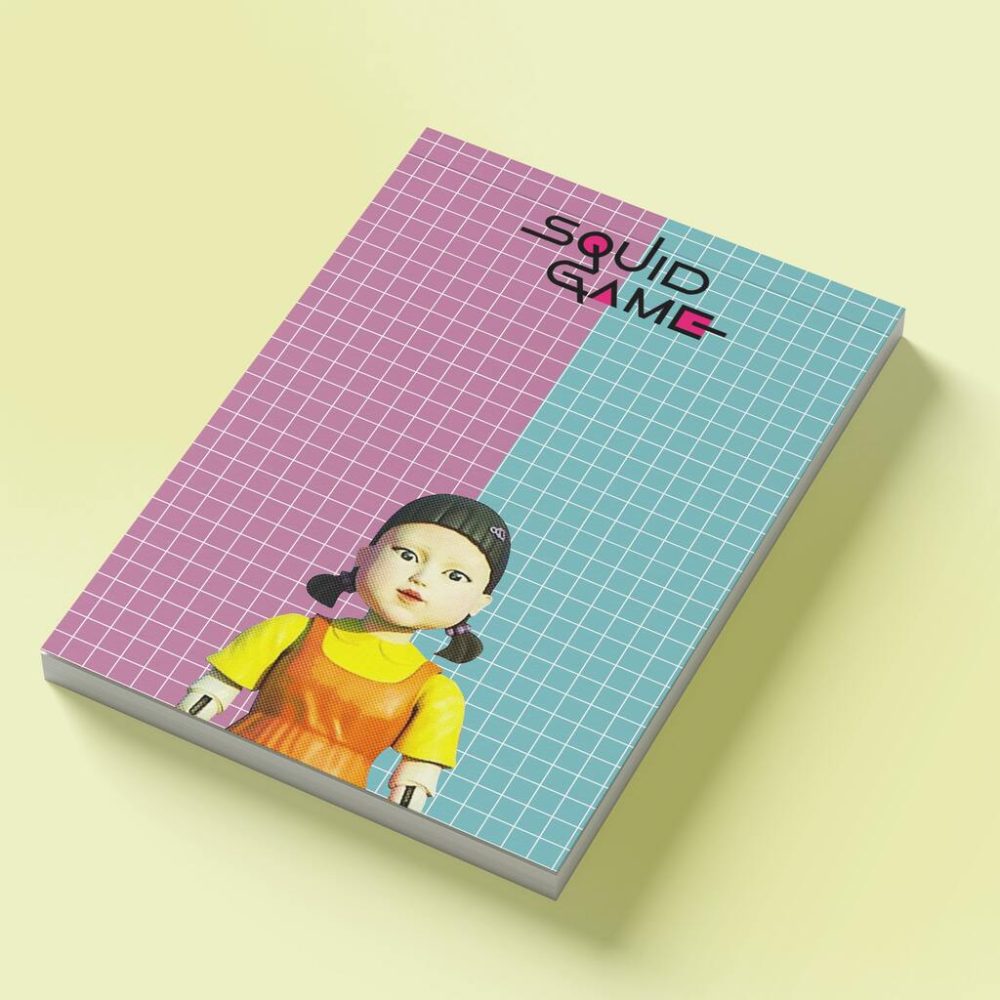 Notes Squid Game Lalka Zielone Czerwone — zdjęcie 3