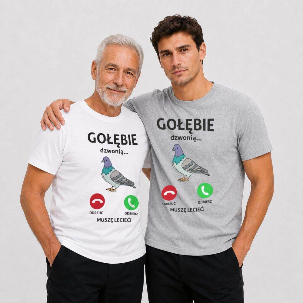 T-shirt Gołębie Dzwonią Muszę Lecieć — zdjęcie 5