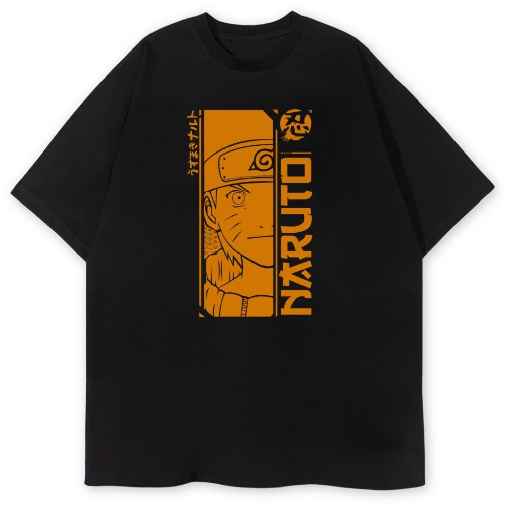 T-shirt Naruto Anime Orange — zdjęcie 2