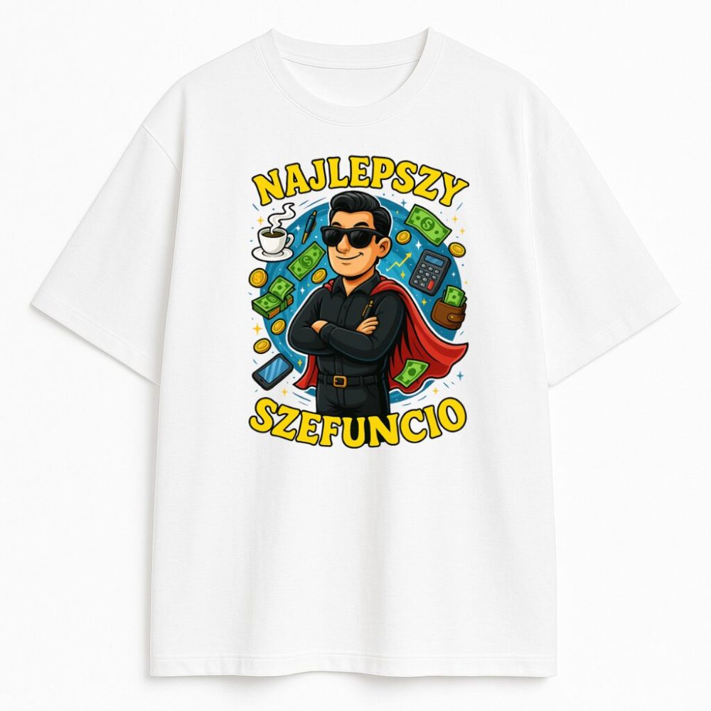 T-shirt Najlepszy Szefuncio — zdjęcie 3