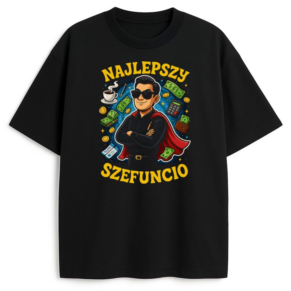 T-shirt Najlepszy Szefuncio — zdjęcie 1