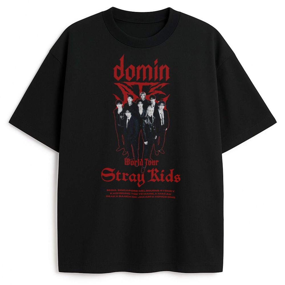 T-shirt Stray Kids Domin — zdjęcie 3