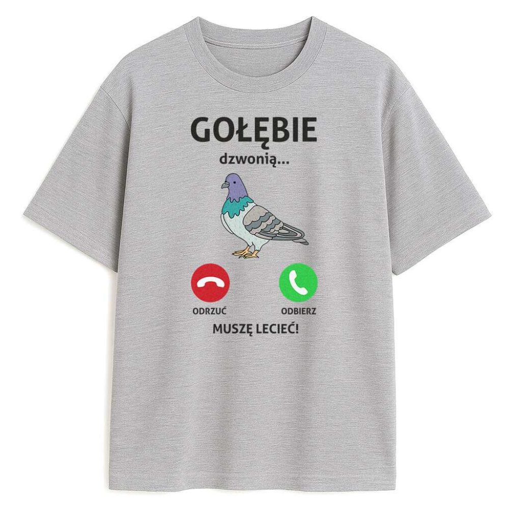 T-shirt Gołębie Dzwonią Muszę Lecieć — zdjęcie 2