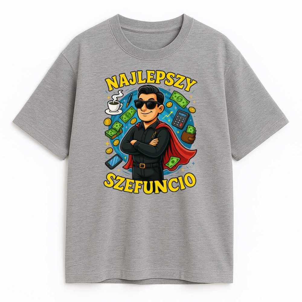 T-shirt Najlepszy Szefuncio — zdjęcie 2