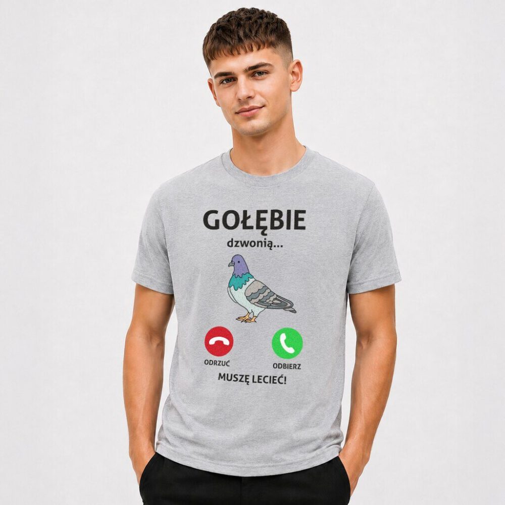 T-shirt Gołębie Dzwonią Muszę Lecieć — zdjęcie 4