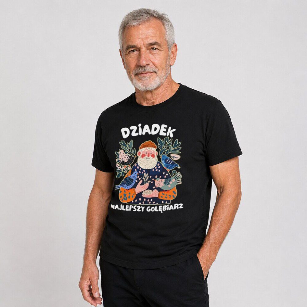 T-shirt Dziadek Najlepszy Gołębiarz — zdjęcie 7