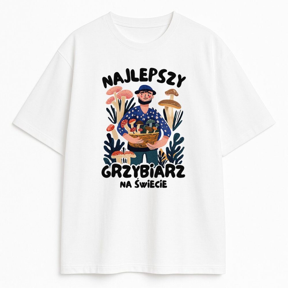 T-shirt Najlepszy Grzybiarz Na Świecie — zdjęcie 3