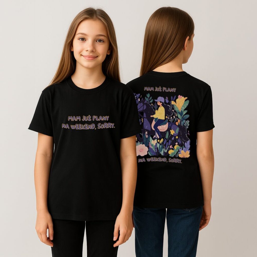 T-shirt Mam Już Plany Sorry Koń — zdjęcie 4