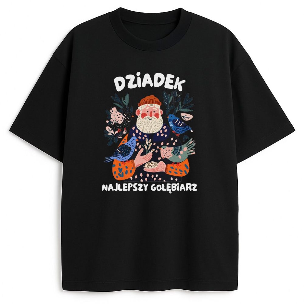 T-shirt Dziadek Najlepszy Gołębiarz — zdjęcie 2