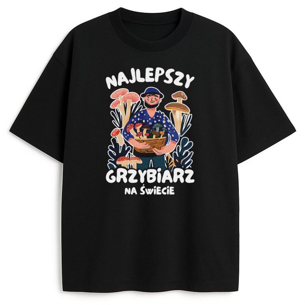 T-shirt Najlepszy Grzybiarz Na Świecie — zdjęcie 2