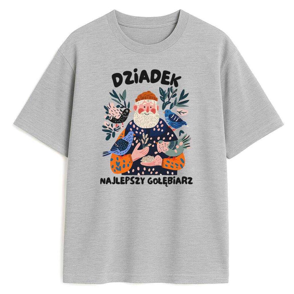 T-shirt Dziadek Najlepszy Gołębiarz — zdjęcie 3
