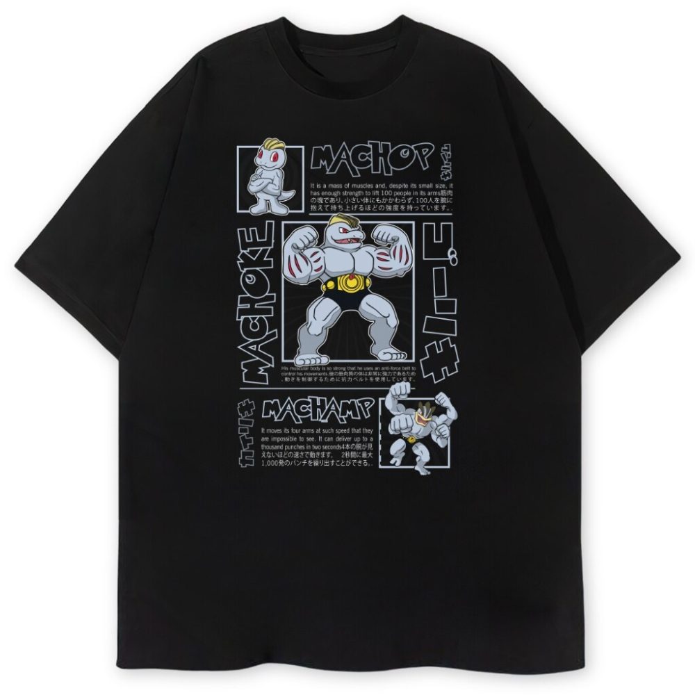 T-shirt Machop Machoke Machamp — zdjęcie 2