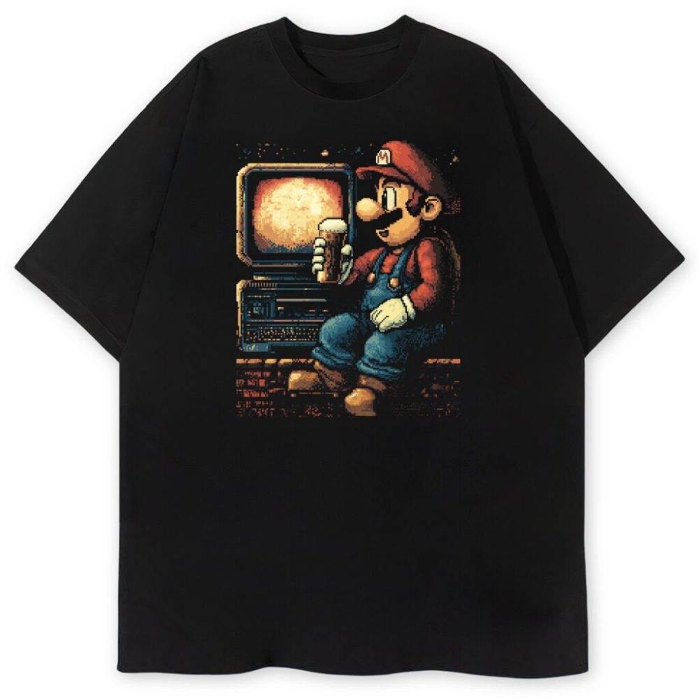 T-shirt Super Mario Bros Oldschool — zdjęcie 1