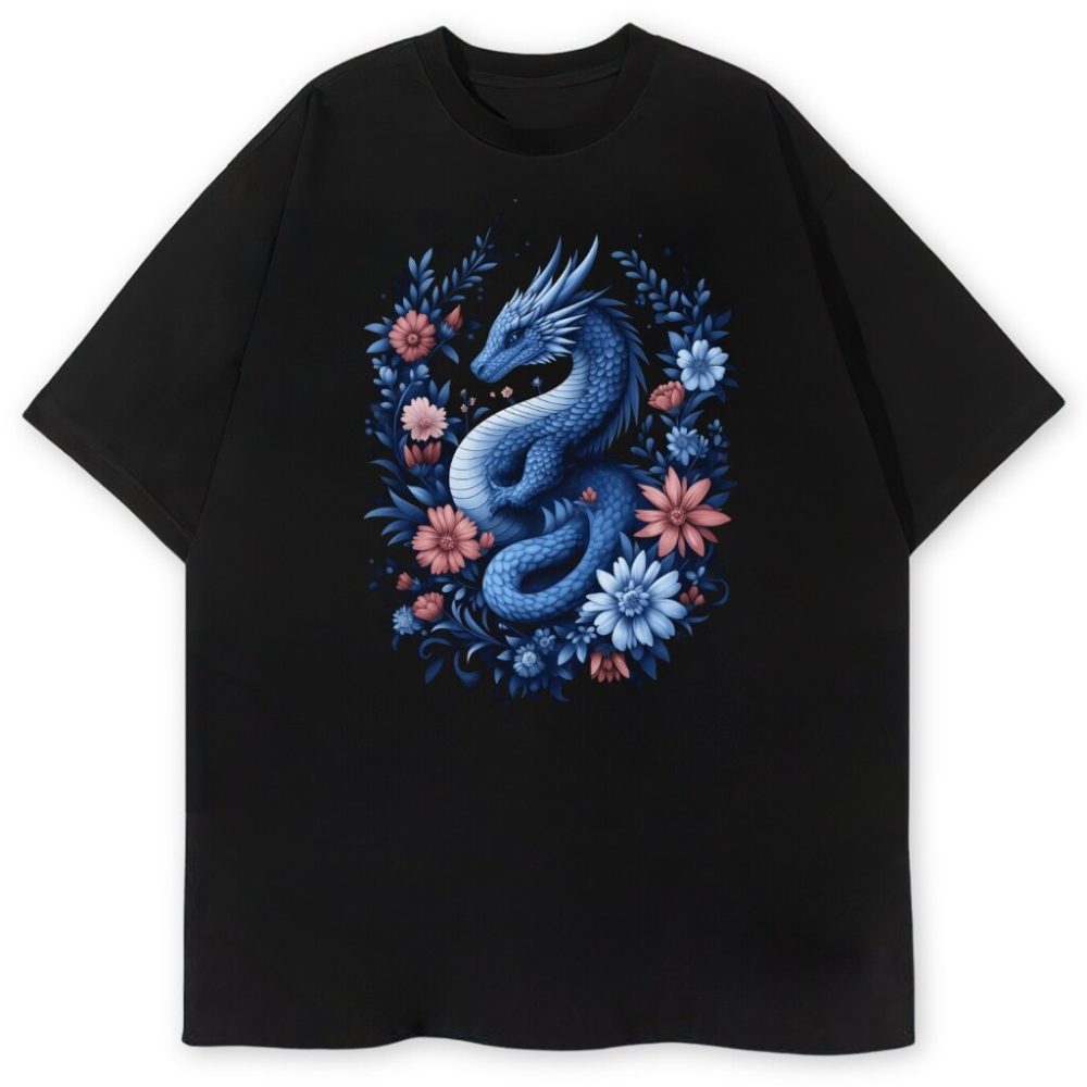 T-shirt Blue Dragon — zdjęcie 1
