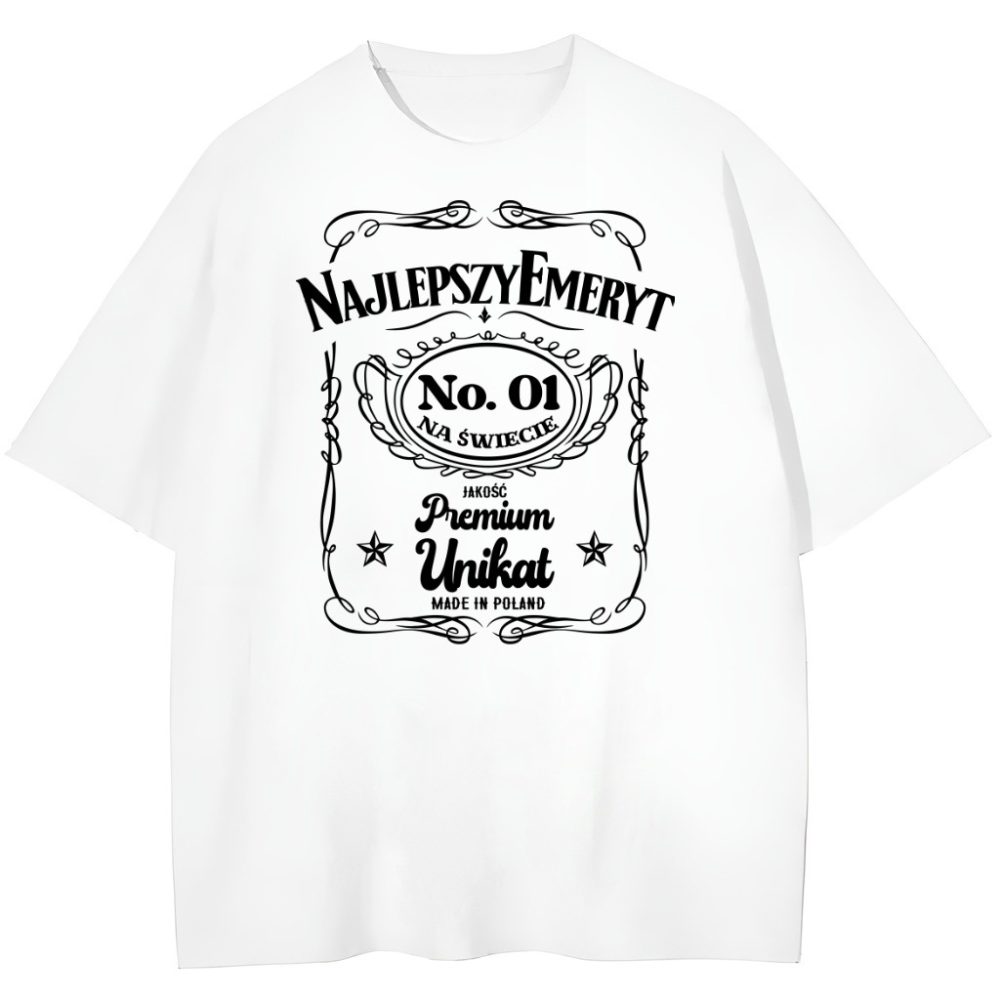 T-shirt Najlepszy Emeryt Premium — zdjęcie 2