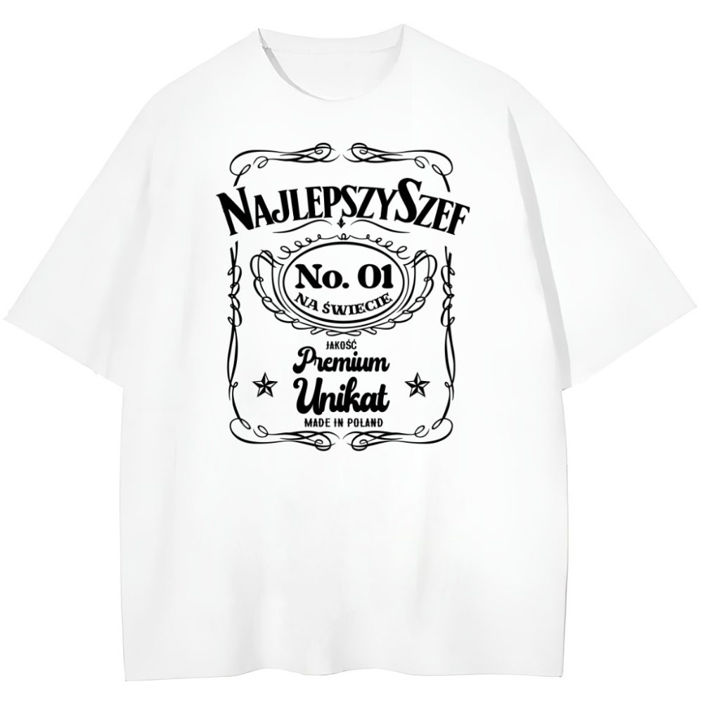 T-shirt Najlepszy Szef Premium — zdjęcie 2