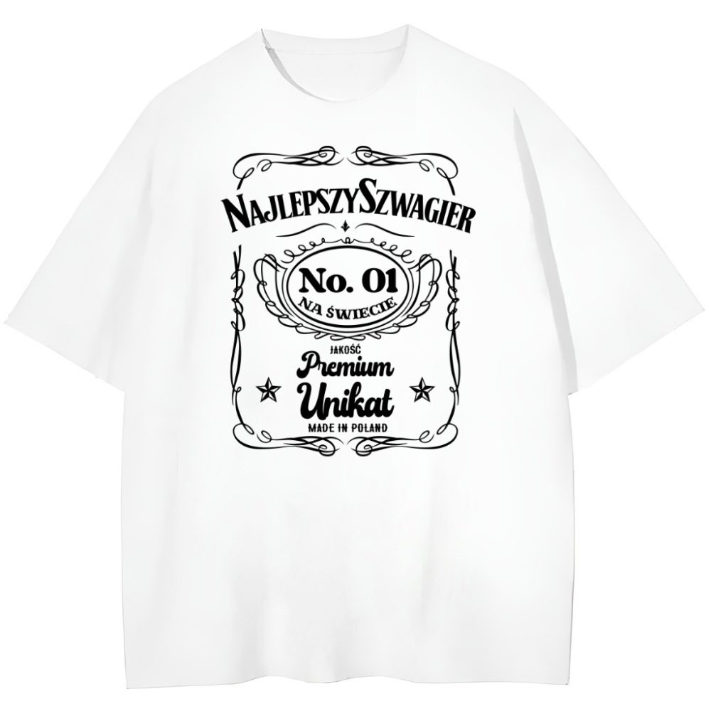 T-shirt Najlepszy Szwagier Premium — zdjęcie 2
