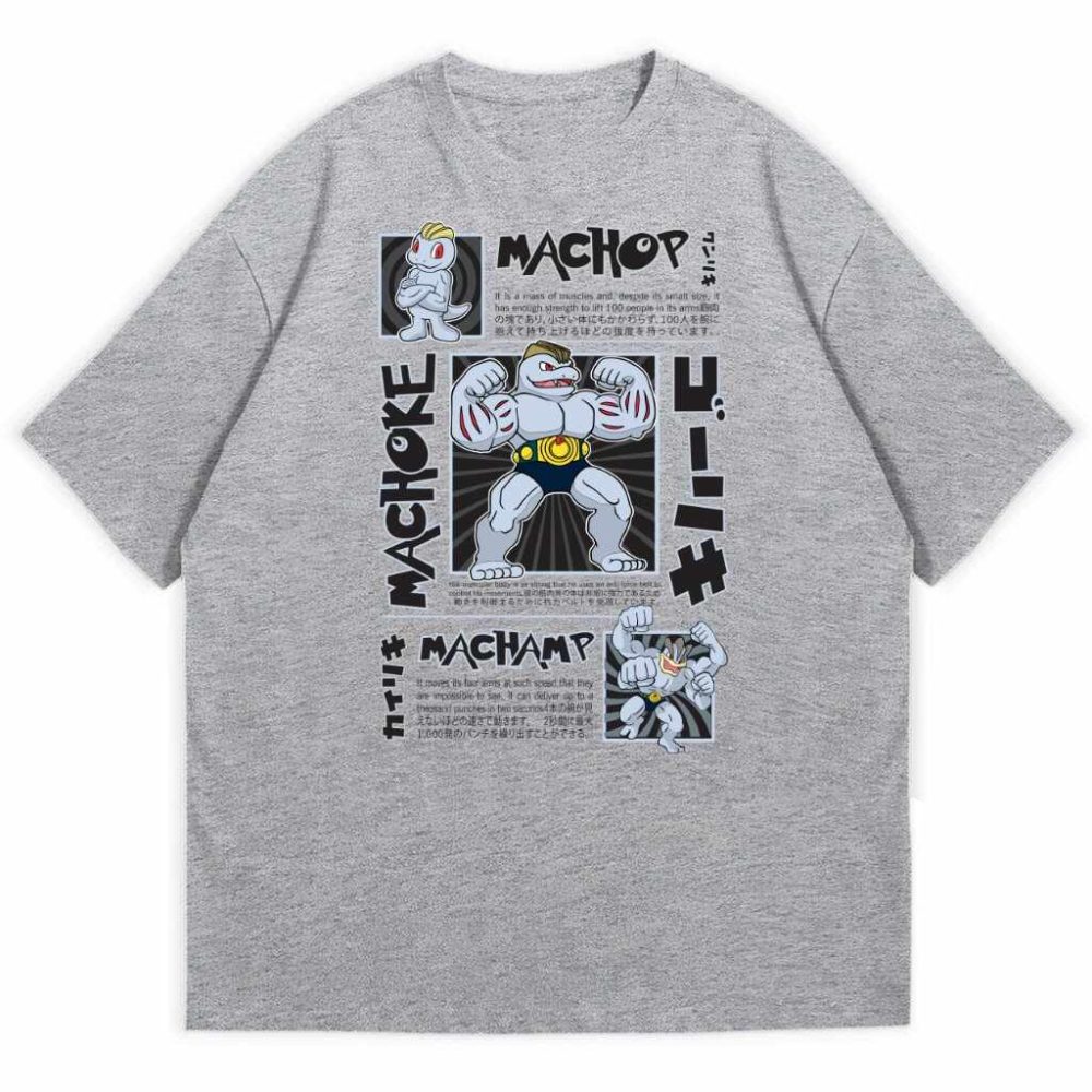 T-shirt Machop Machoke Machamp — zdjęcie 1