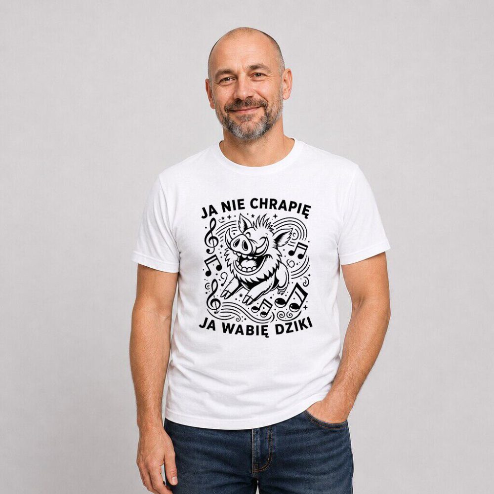 T-shirt Ja Nie Chrapię Ja Wabię Dziki — zdjęcie 3