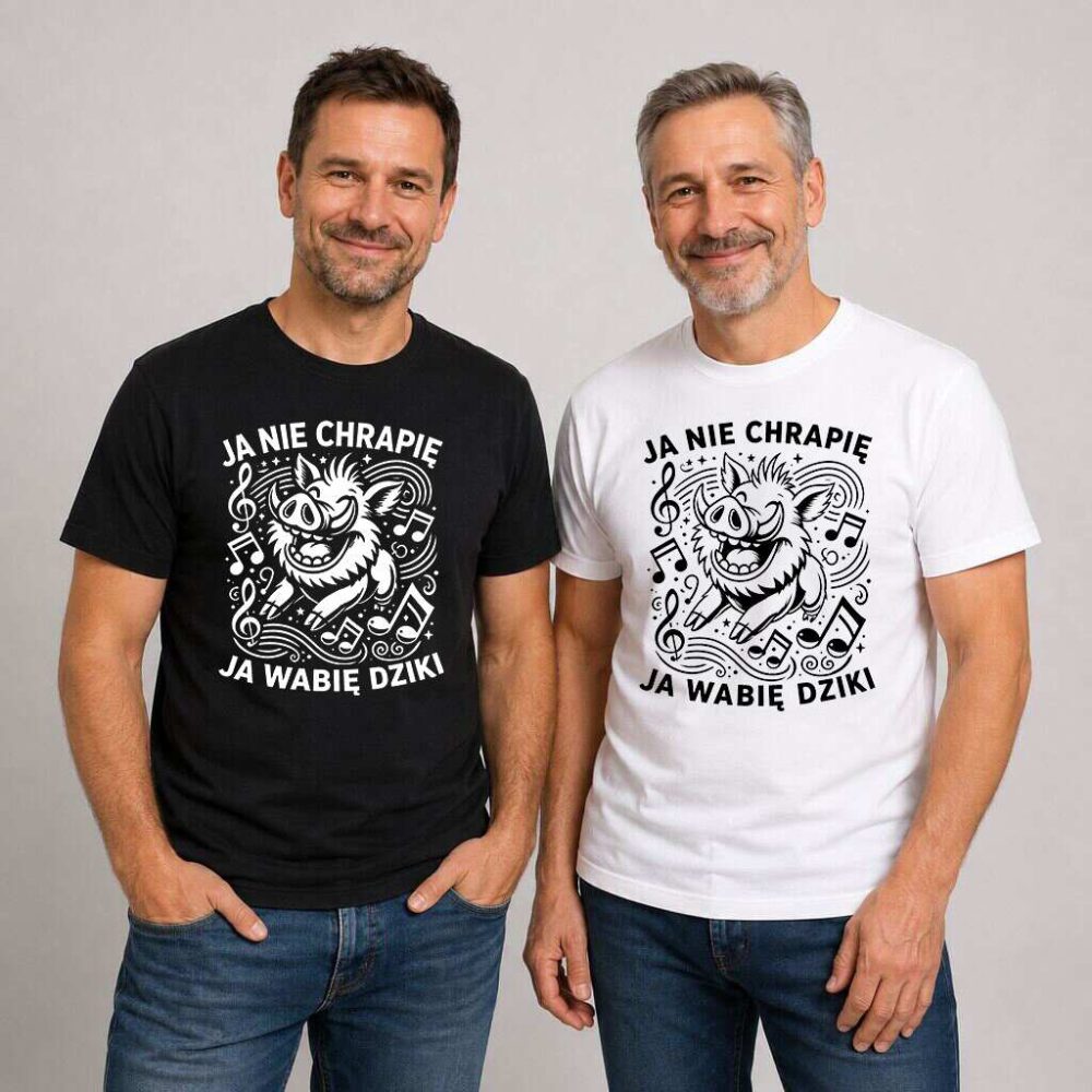 T-shirt Ja Nie Chrapię Ja Wabię Dziki — zdjęcie 5