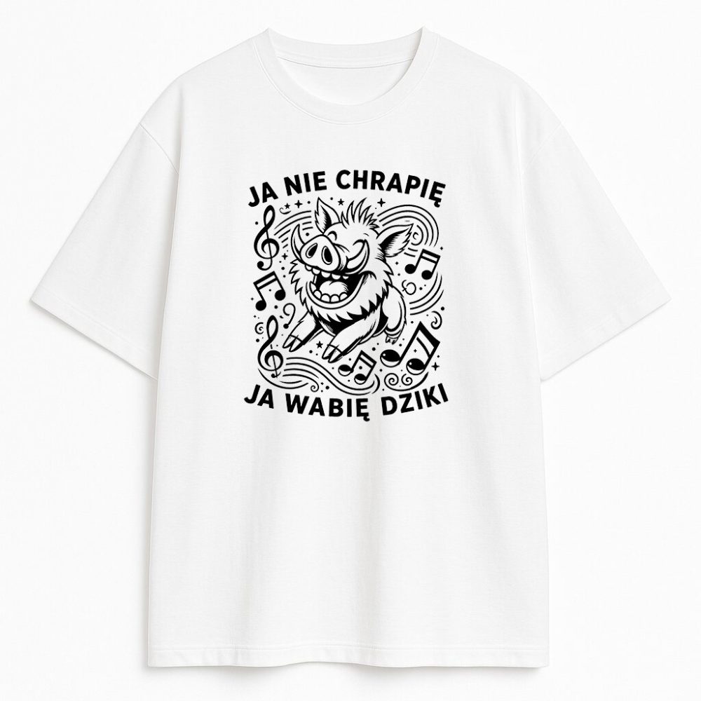 T-shirt Ja Nie Chrapię Ja Wabię Dziki — zdjęcie 2