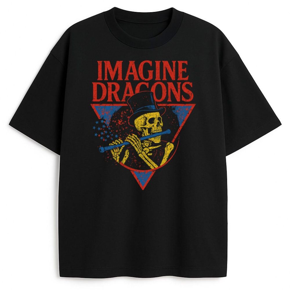 T-shirt Imagine Dragons Skeletor Flute — zdjęcie 1
