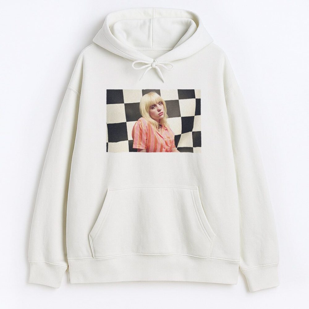 Bluza z kapturem Billie Eilish Chessboard Wyprzedaż — zdjęcie 1