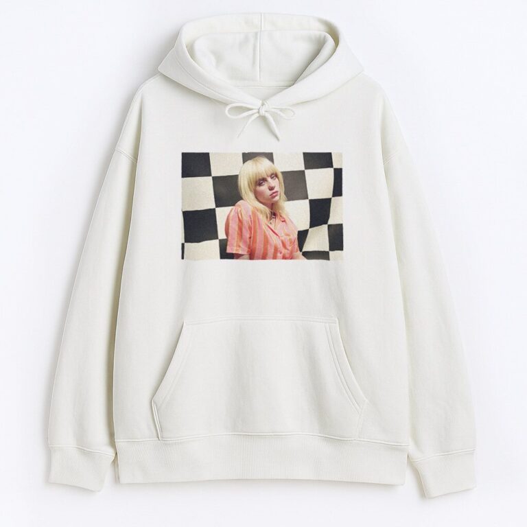 Bluza z kapturem Billie Eilish Chessboard Wyprzedaż