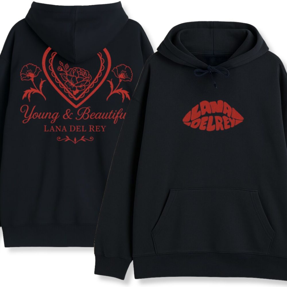 Dwustronna bluza z kapturem Lana Del Rey Young and Beautiful — zdjęcie 1