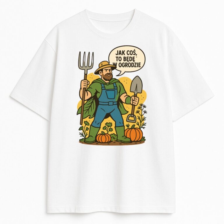 T-shirt Jak Coś To Będę w Ogrodzie