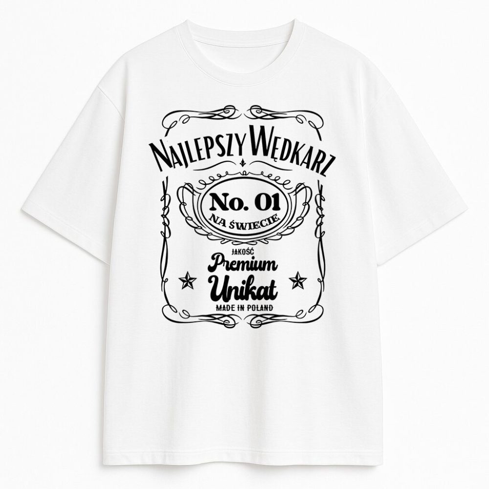 T-shirt Najlepszy Wędkarz Premium — zdjęcie 2