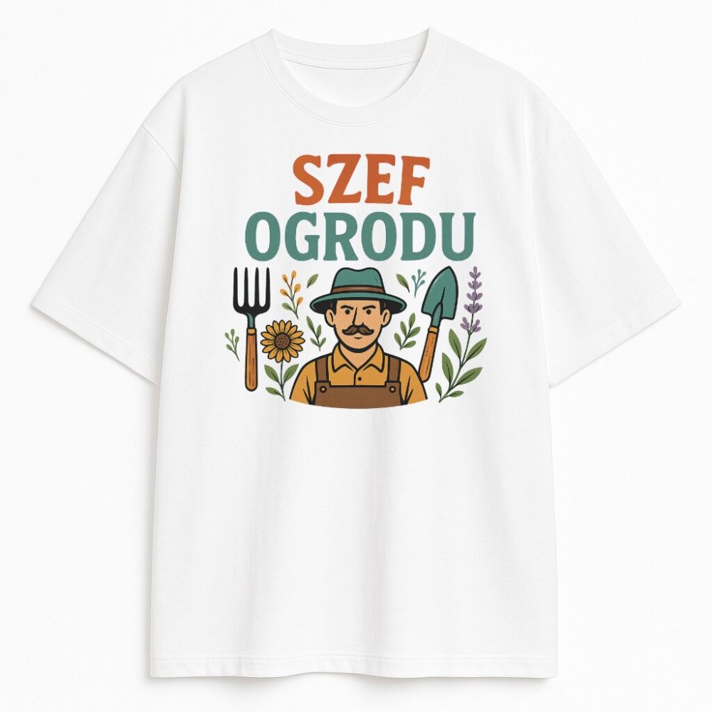 T-shirt Szef Ogrodu — zdjęcie 2
