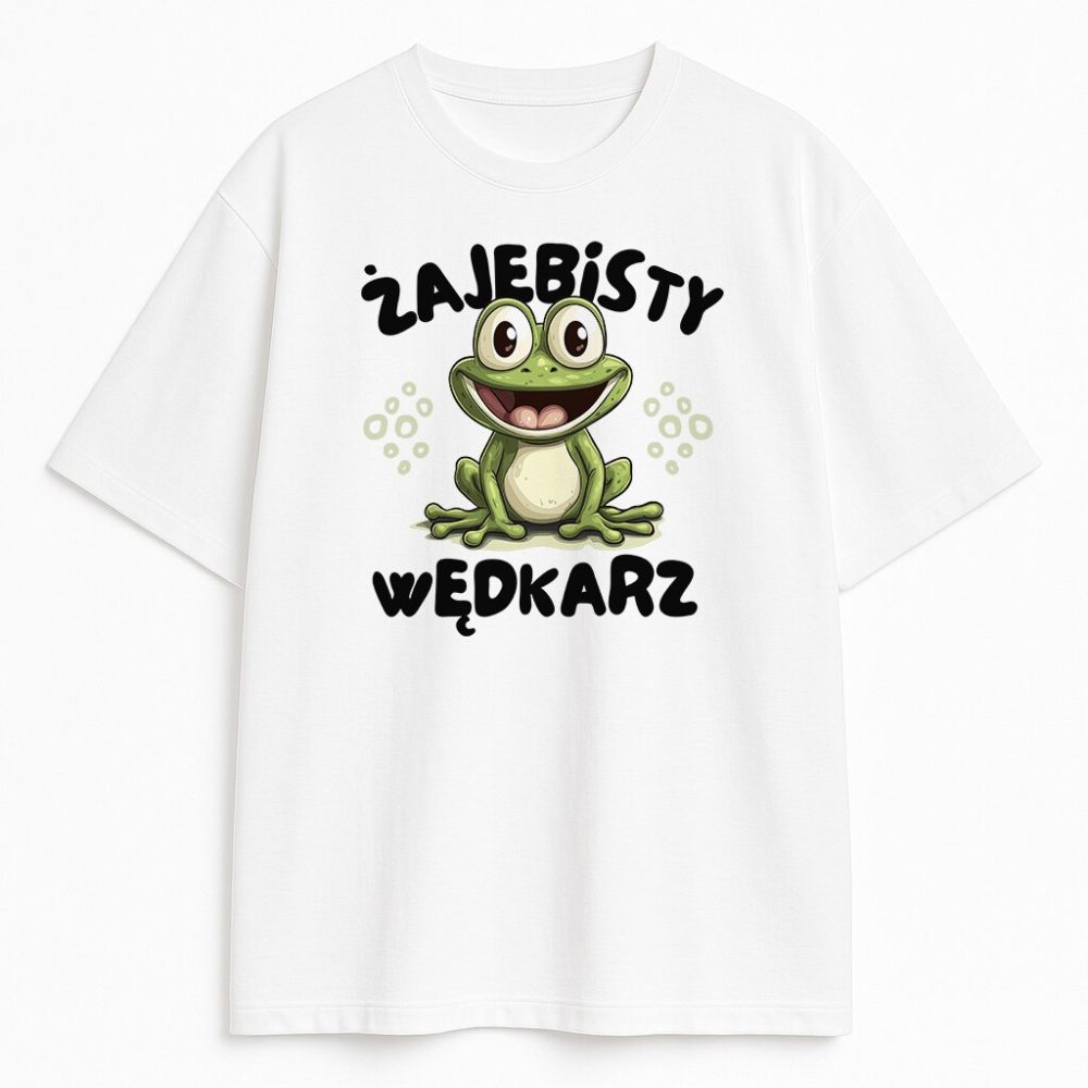 T-shirt Żajebisty Wędkarz — zdjęcie 2