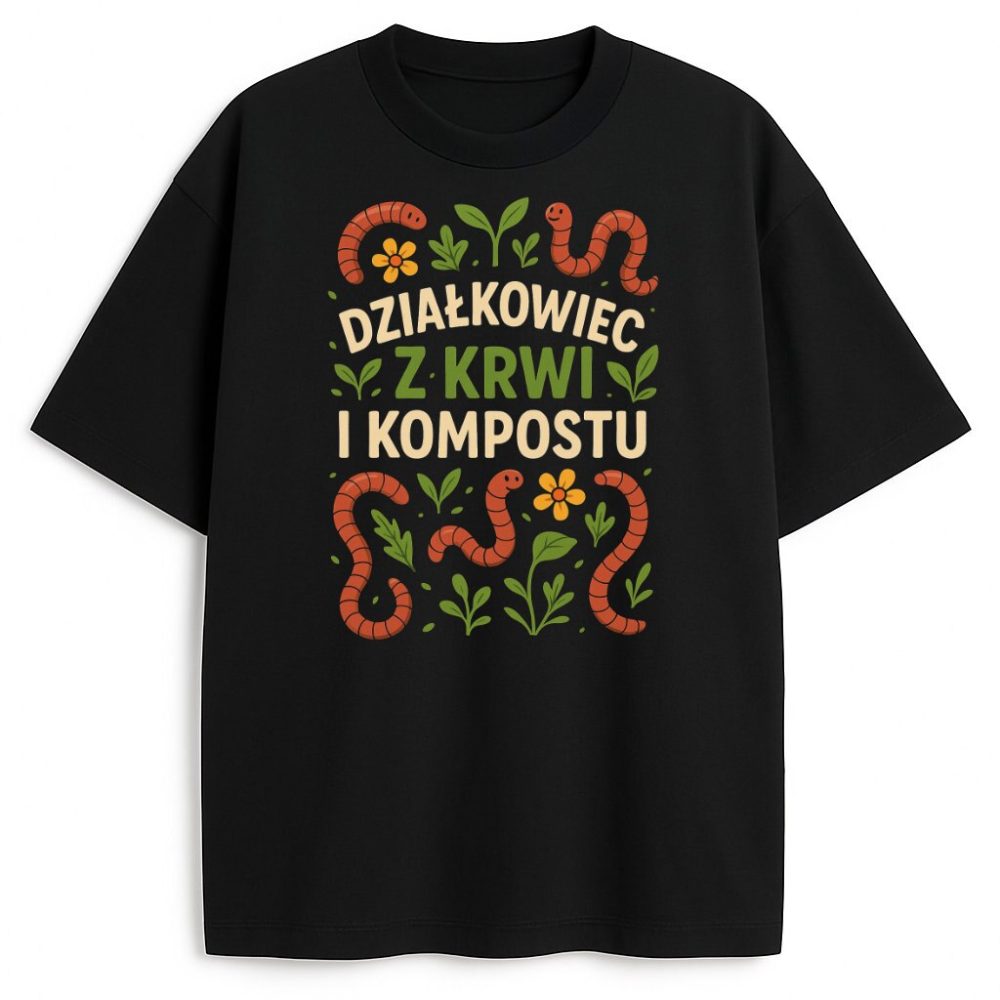T-shirt Działkowiec z krwi i kompostu — zdjęcie 2
