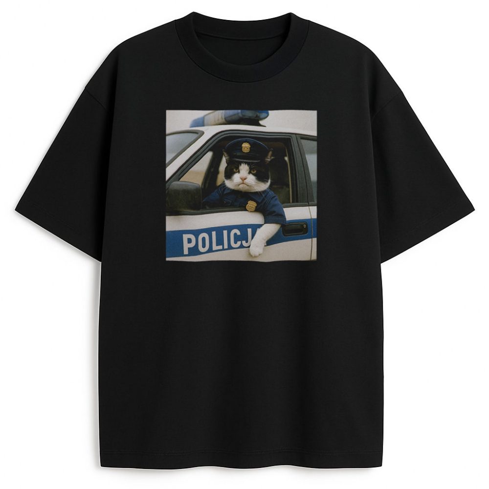 T-shirt Kot Bagieta — zdjęcie 2