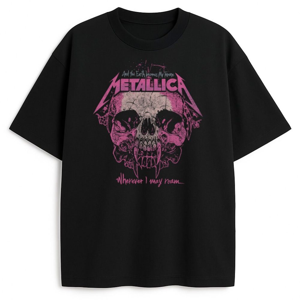 T-shirt Metallica Pink Skull — zdjęcie 1