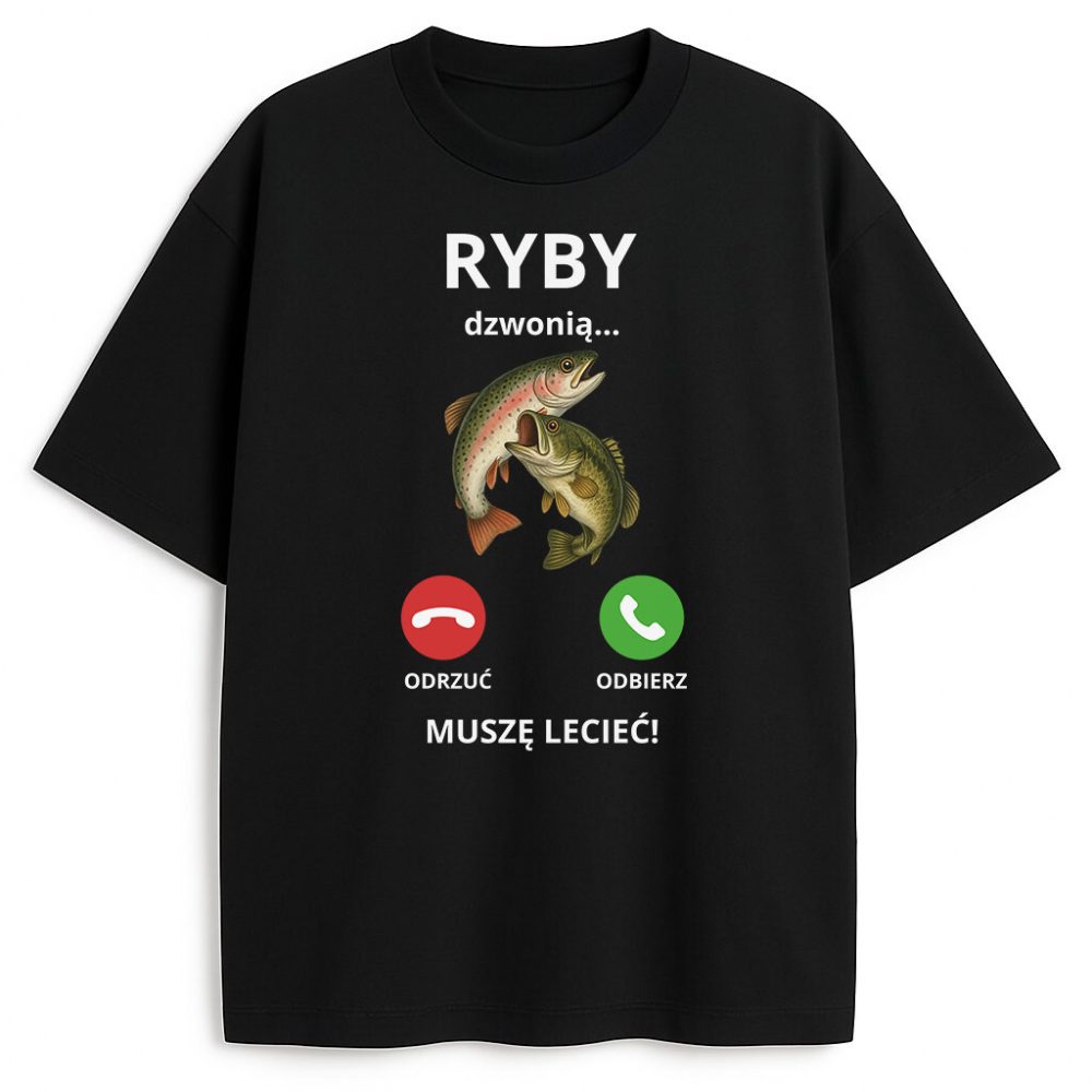 T-shirt Ryby Dzwonią Muszę Lecieć — zdjęcie 2