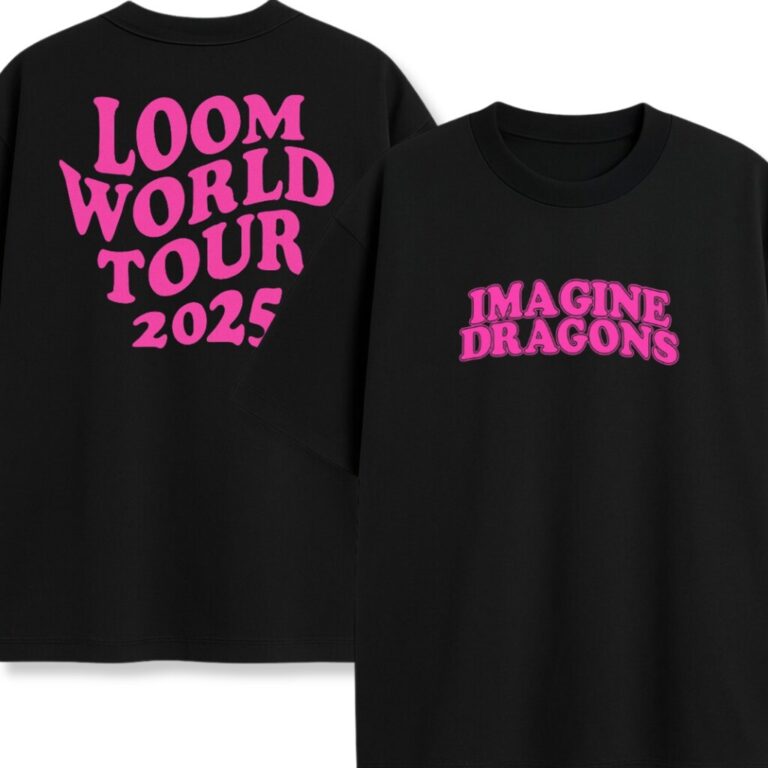 T-shirt dwustronny Imagine Dragons Loom Pink
