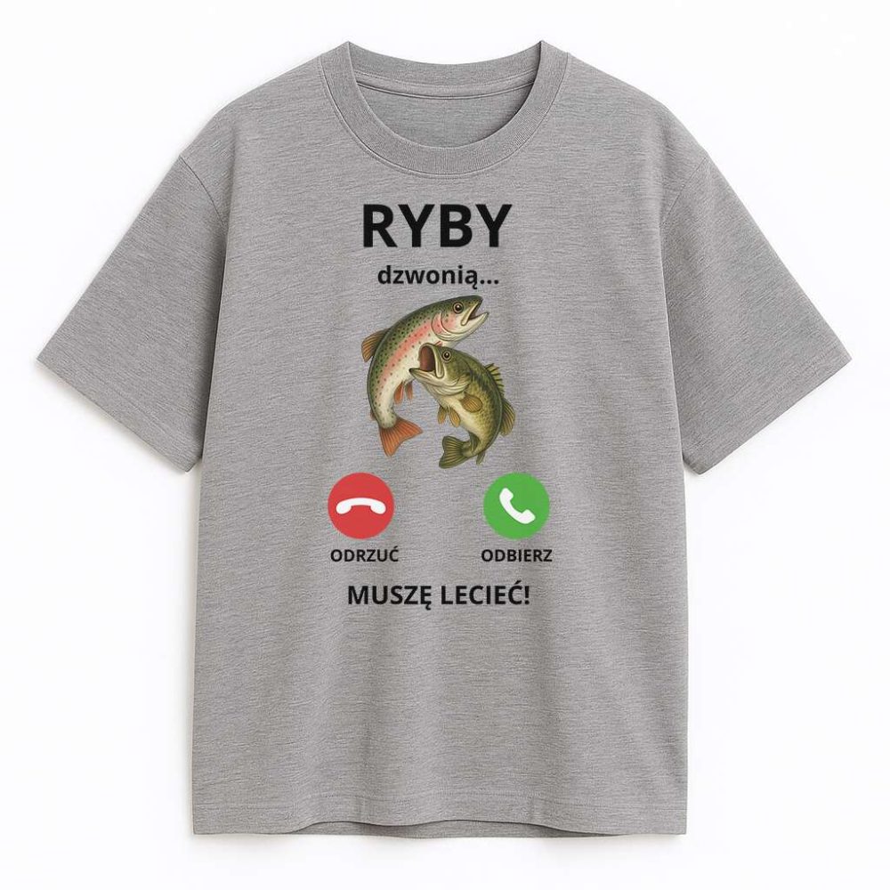 T-shirt Ryby Dzwonią Muszę Lecieć — zdjęcie 3
