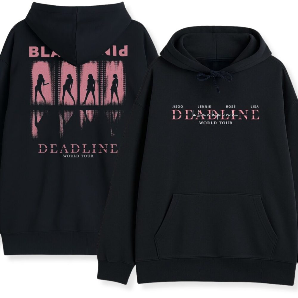 Dwustronna bluza z Kapturem Blackpink Deadline — zdjęcie 1