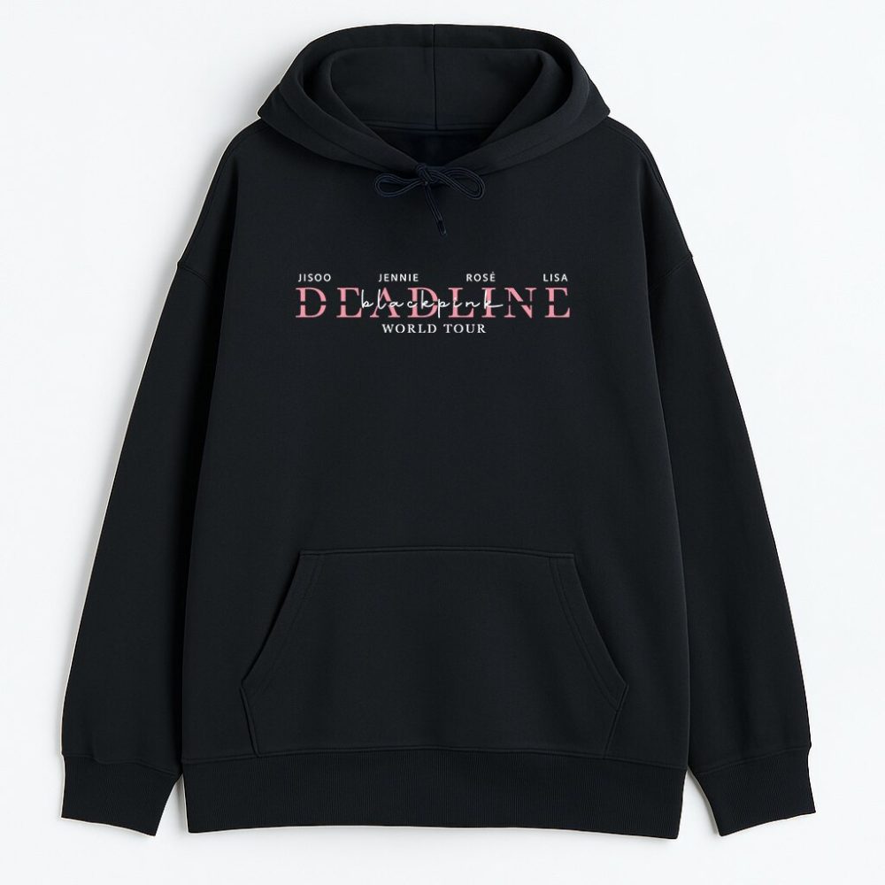 Dwustronna bluza z Kapturem Blackpink Deadline — zdjęcie 2