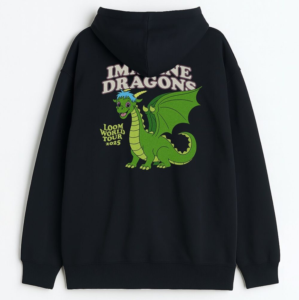 Dwustronna bluza z kapturem Imaginen Dragons Loomy Dragon — zdjęcie 3