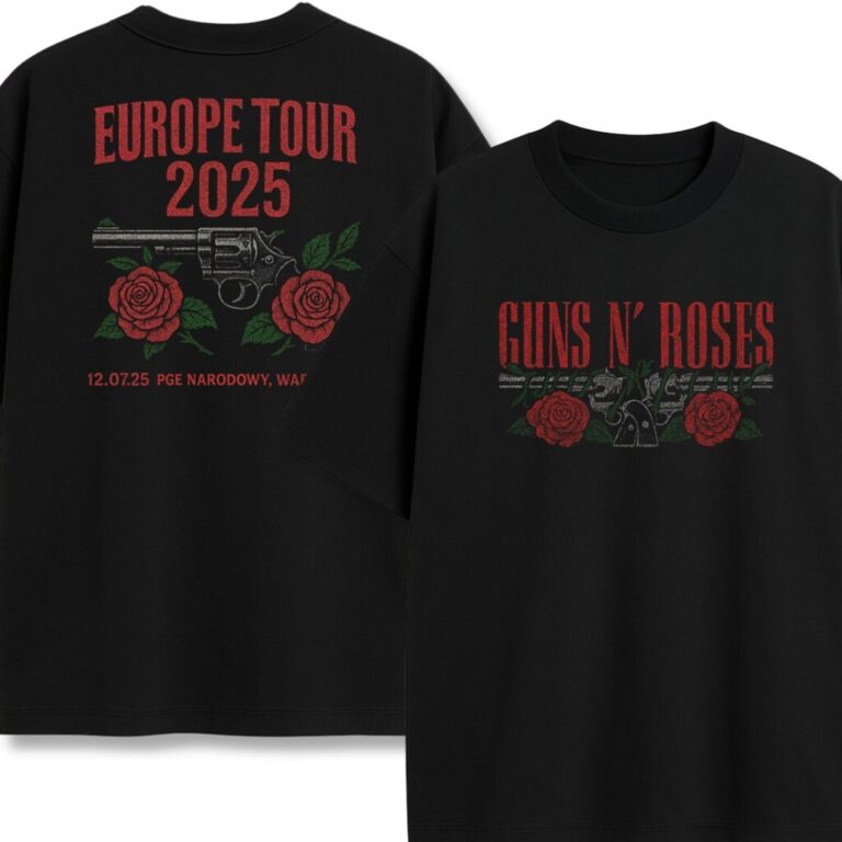 T-shirt dwustronny Guns N' Roses Pistolety Wyprzedaż