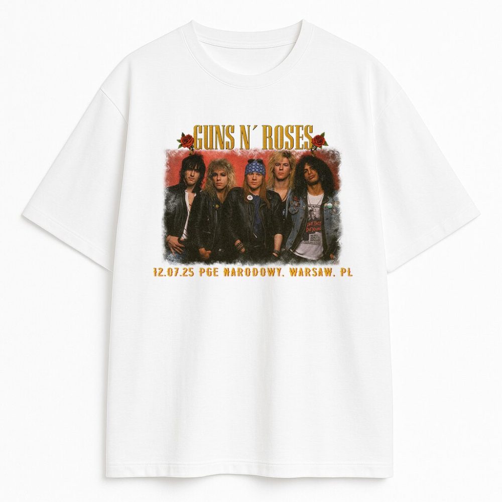 T-shirt Guns N' Roses Warsaw Photo — zdjęcie 1