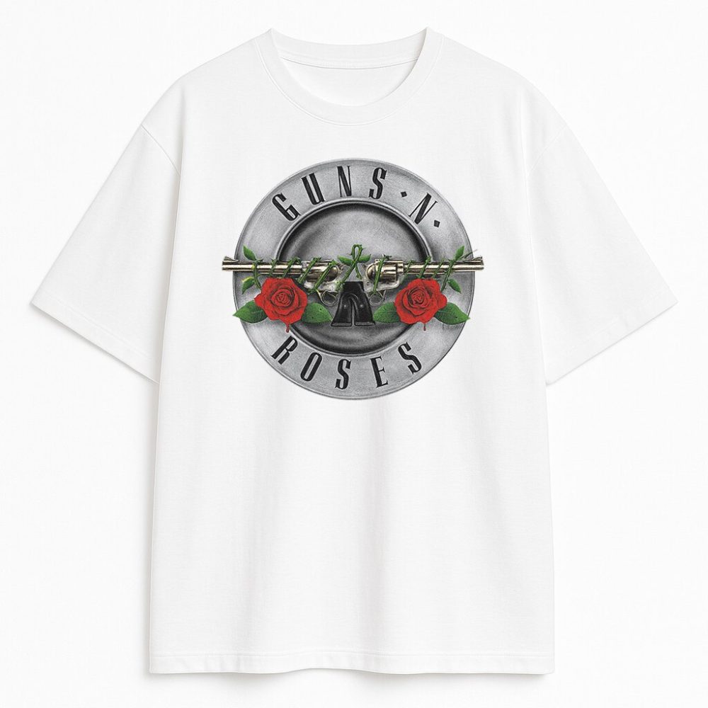T-shirt Guns N' Roses GNR Silver — zdjęcie 2