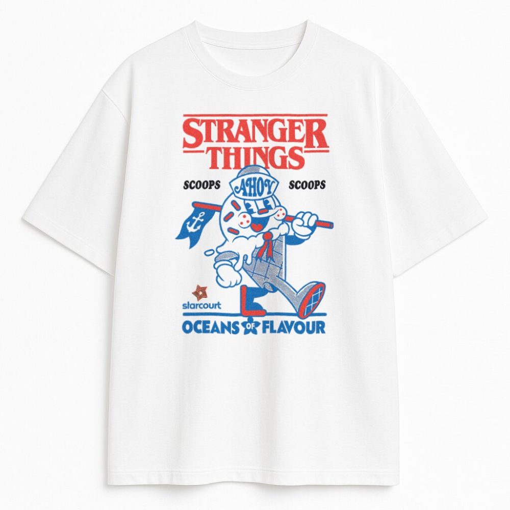 T-shirt Stranger Things Scoops Ahoy — zdjęcie 1