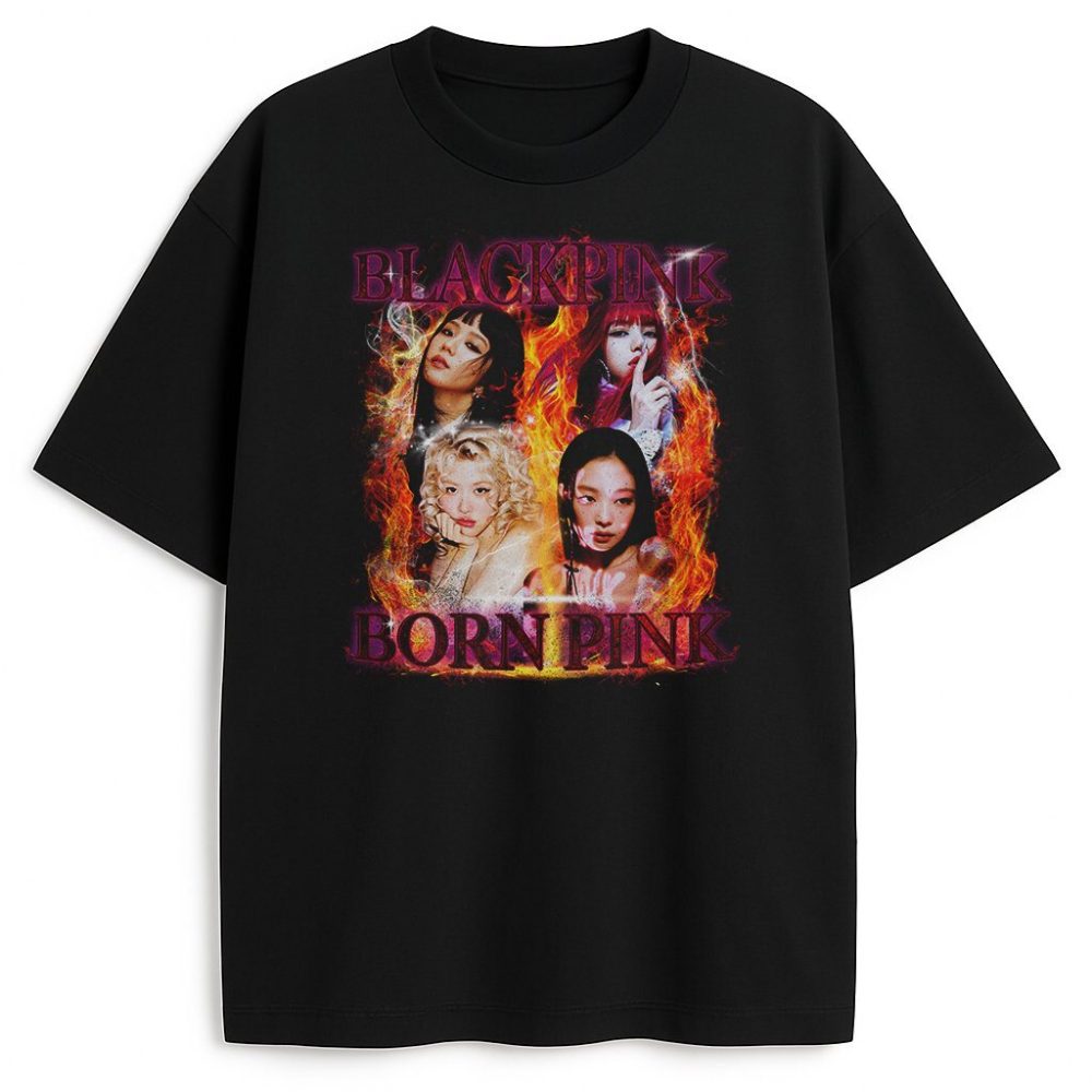 T-shirt Blackpink Bootleg Fire — zdjęcie 1