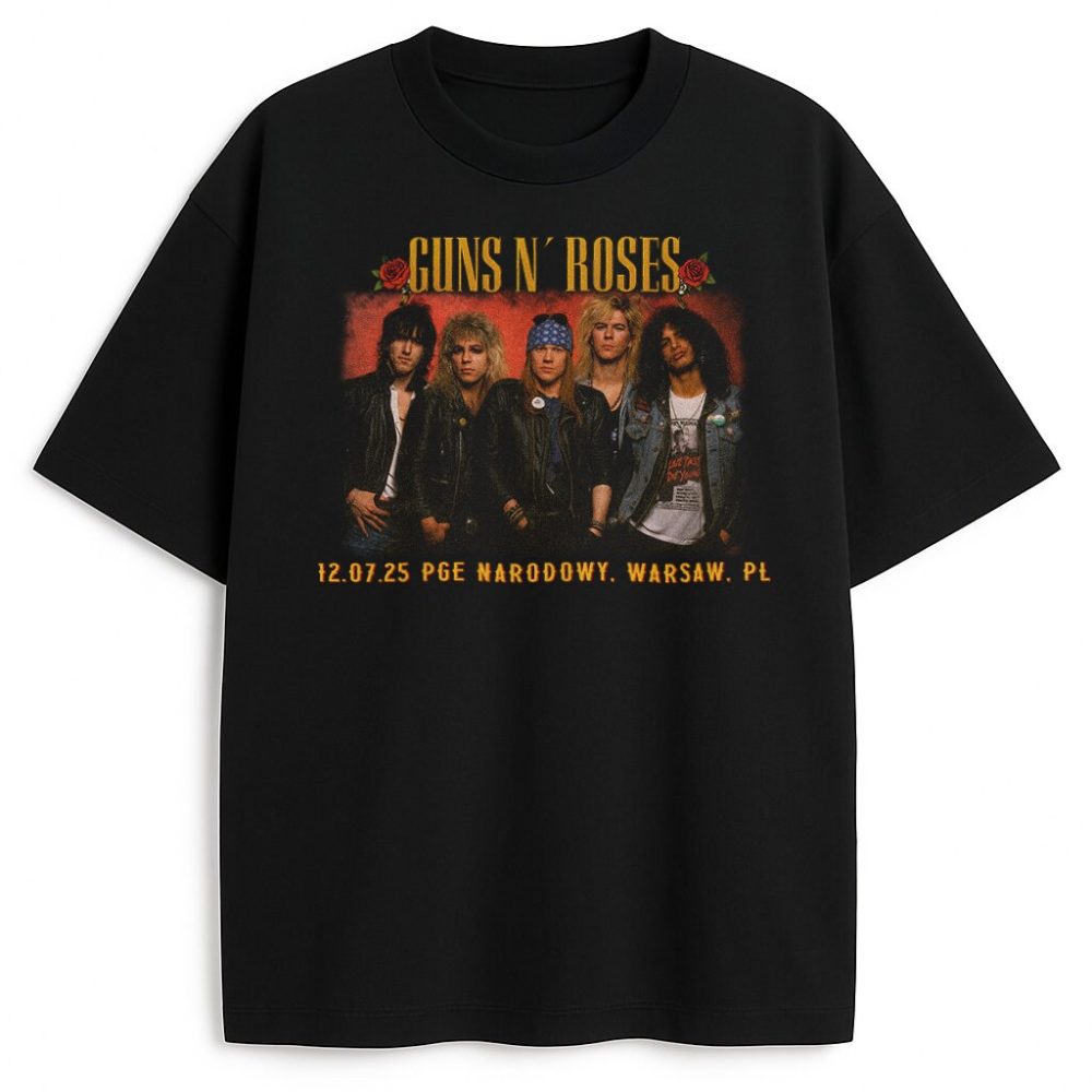 T-shirt Guns N' Roses Warsaw Photo — zdjęcie 2