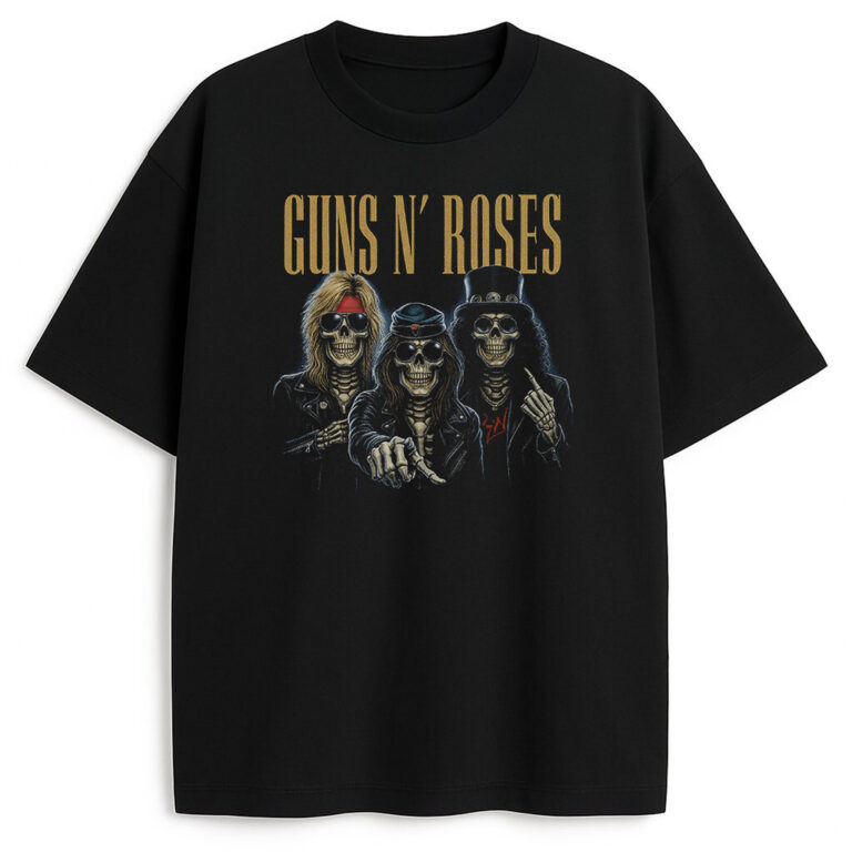 T-shirt Guns N' Roses Trio Wyprzedaż